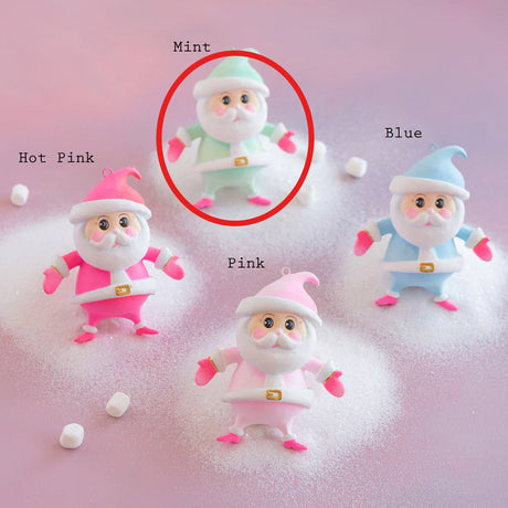 Rainbow Baby Papa Noel Ornament 4.5" by Glitterville Mint