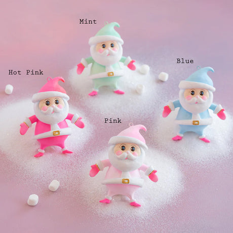 Rainbow Baby Papa Noel Ornament 4.5" by Glitterville