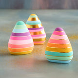Cuddle Decor Glitterville Rainbow Candy Corn - Set of 3