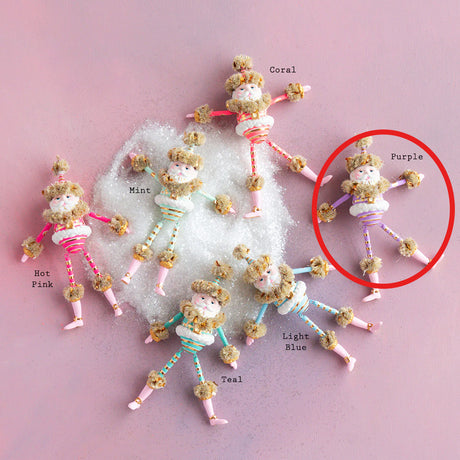 Rainbow Papa Noel Ornament 6.5"