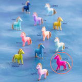 Cuddle Decor Glitterville Rainbow Unicorn Ornament 4.75" HOT PINK