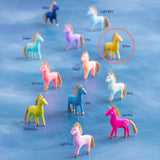 Cuddle Decor Glitterville Rainbow Unicorn Ornament 4.75" YELLOW
