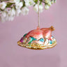 Glitterville Turkey Ornament Coral