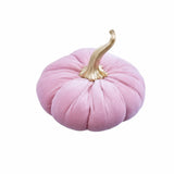 Cuddle Decor Glitterville Velvet Pumpkin 8" Light Pink