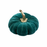 Cuddle Decor Glitterville Velvet Pumpkin 8" Teal