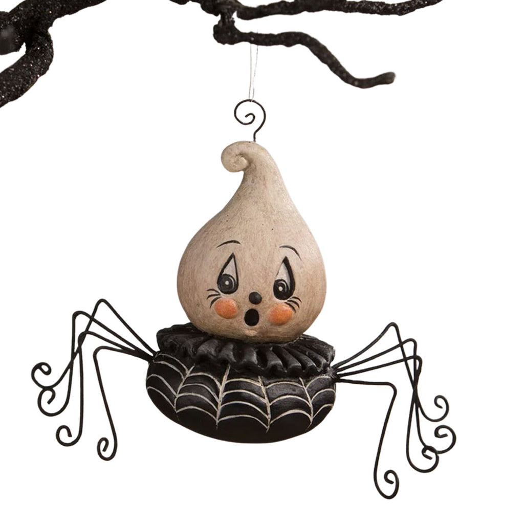 Ghostie Crawlie Spook Ornament Folk Art by Johanna Parker front