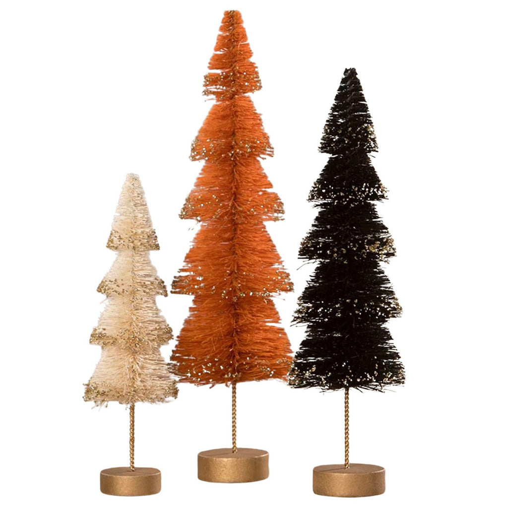 Halloween Layered Bottle Brush Trees by Bethany Lowe Designs