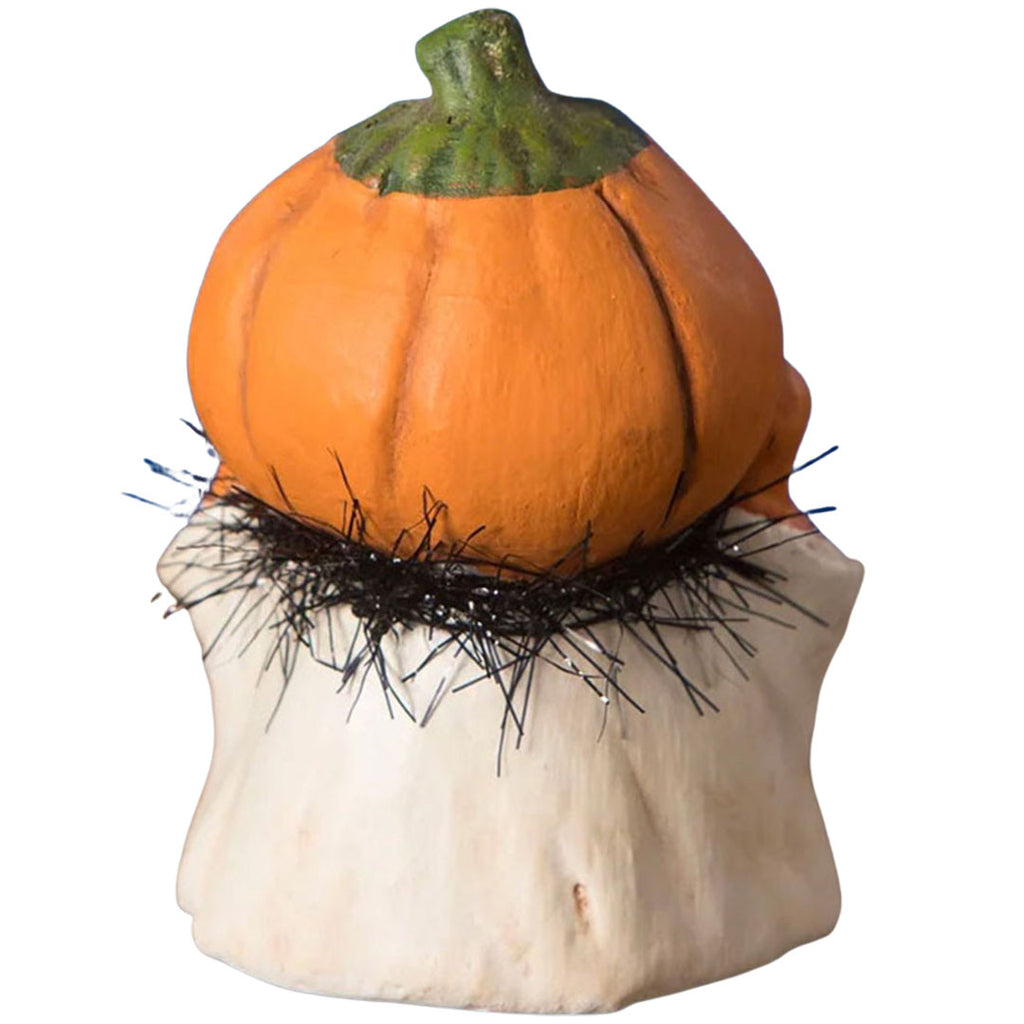 Oct 31st Pumpkinhead Halloween Figurine by Michelle Allen back