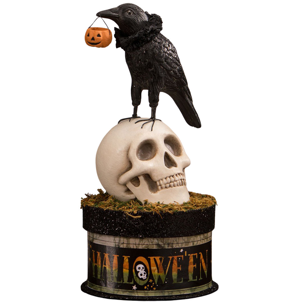Bethany Lowe Crow and Skull on Box front