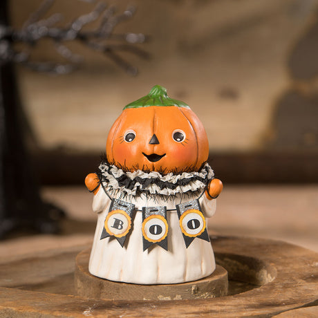 Michelle Allen Pumpkin Head Ghostie BOO front life style