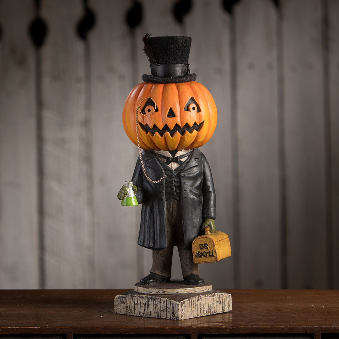 Bethany Lowe Pumpkin Head Jekyll front life style