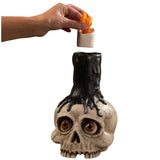 Bethany Lowe Skull Candle Holder opened