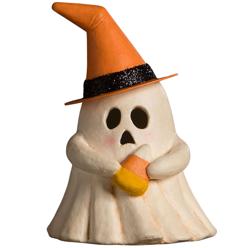 Bethany Lowe Witchy Ghost with Candy Corn front