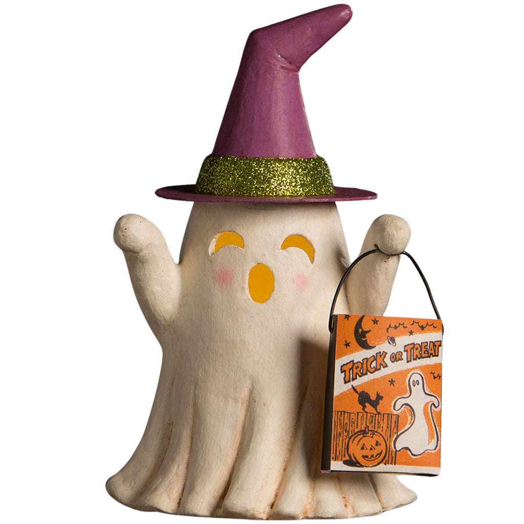 Bethany Lowe Witchy Ghost with Treat Bag front