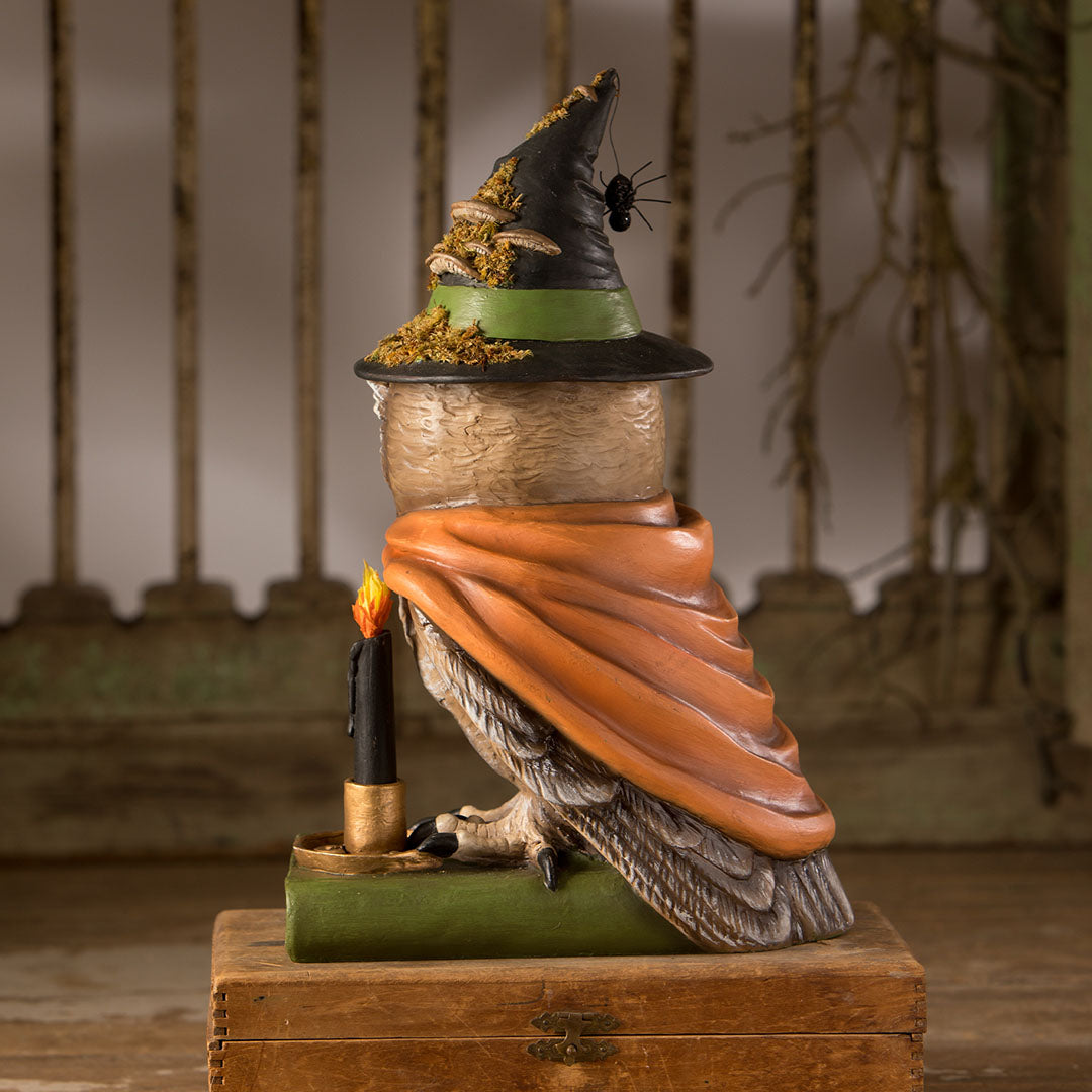 Bethany Lowe Woodsy Wizard Owl back life style