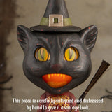 Bethany Lowe Catrina Whisker Witch closed up