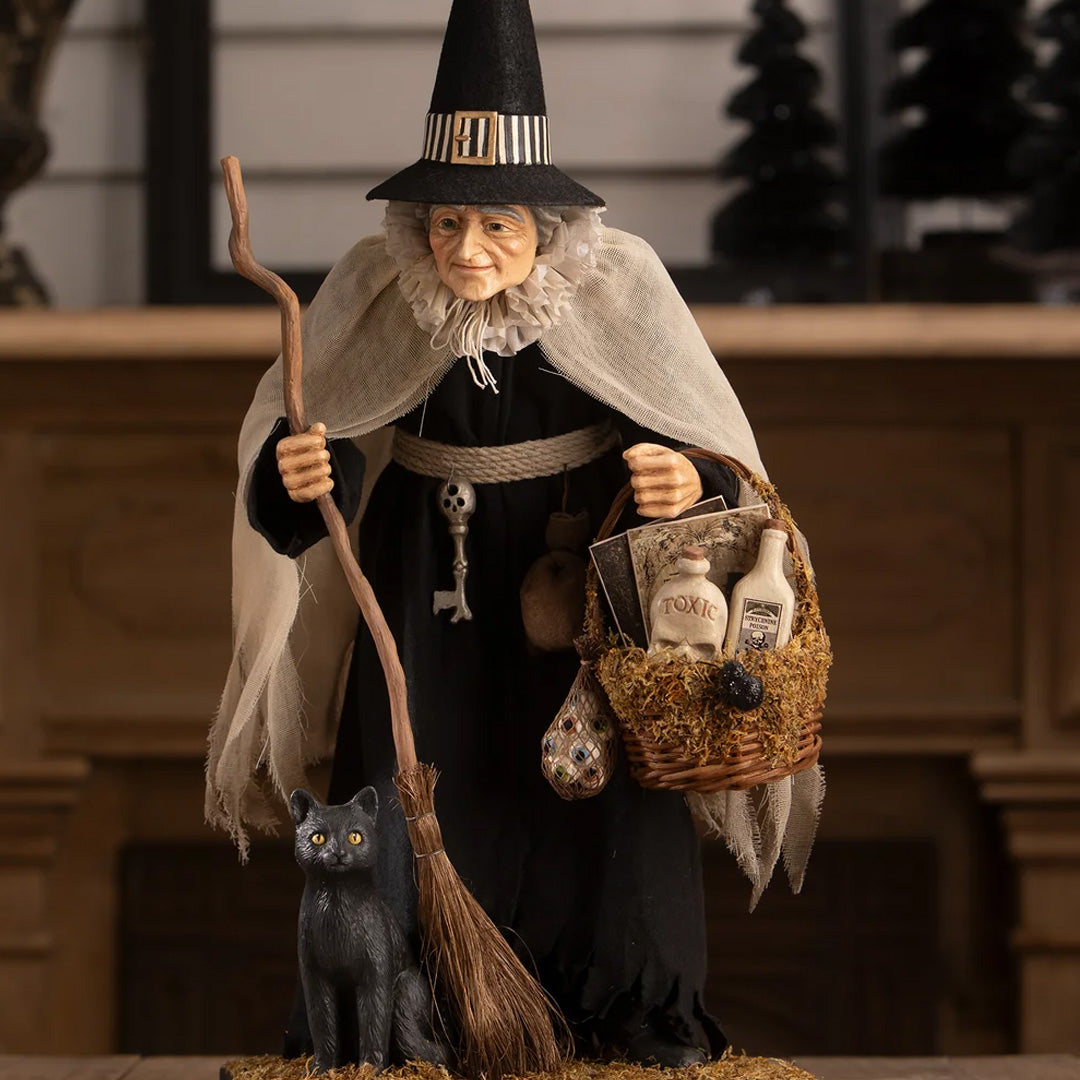 Bethany Lowe Hildegard with Potion Basket front lifestyle