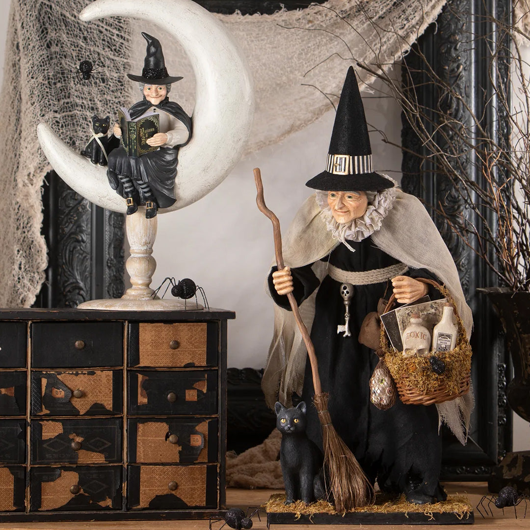 Bethany Lowe Hildegard with Potion Basket set lifestyle