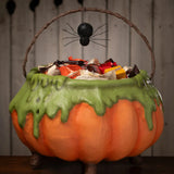 Bethany Lowe Poison Pumpkin Cauldron PM back lifestyle