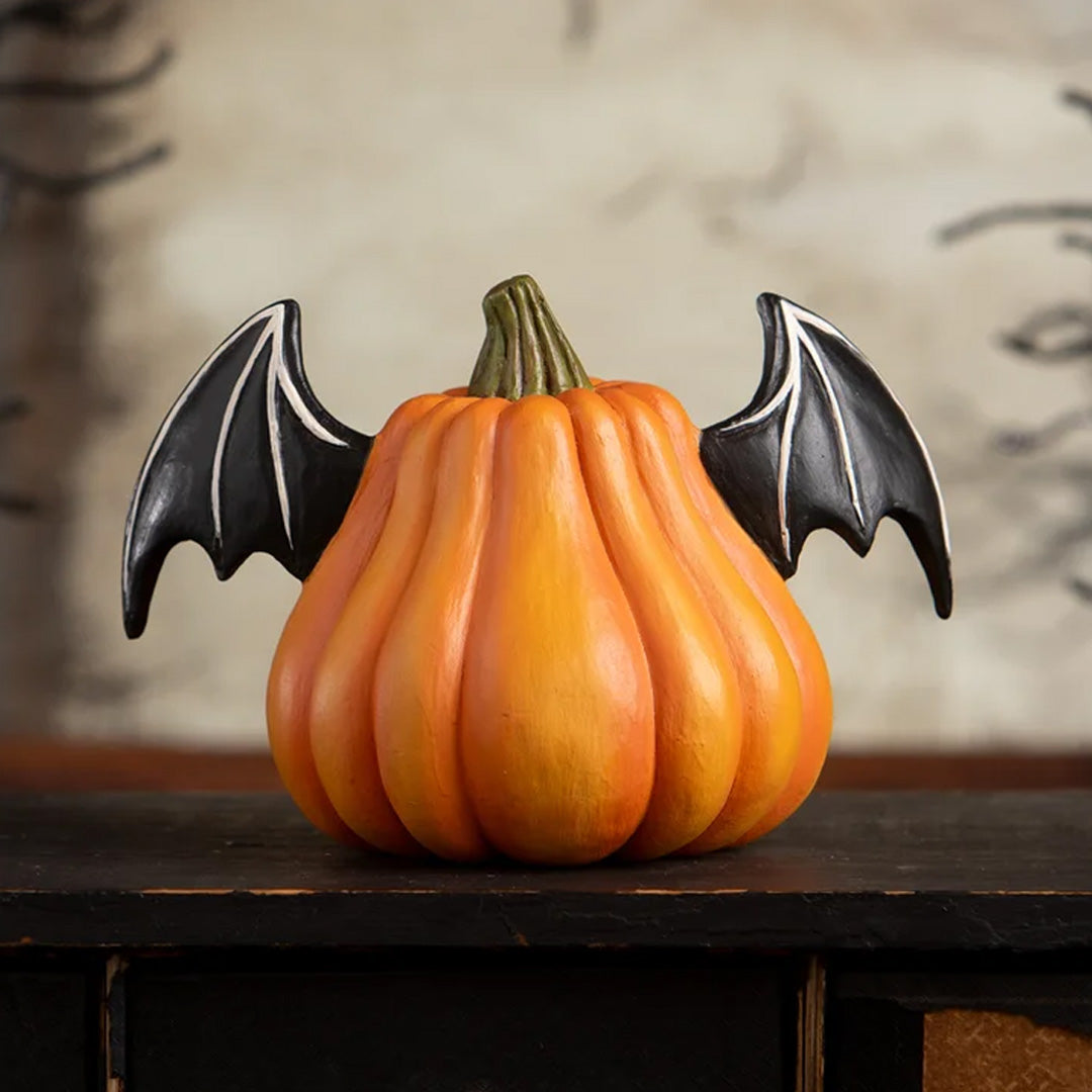 Bethany Lowe Pumpkin Bat Luminary back lifestyle