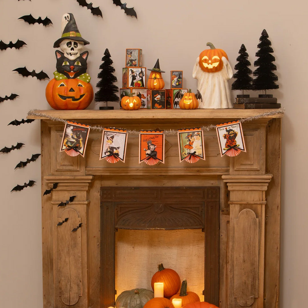 Bethany Lowe Pumpkin Witch Luminary set