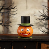 Bethany Lowe Smiling Pumpkin Container front lifestyle