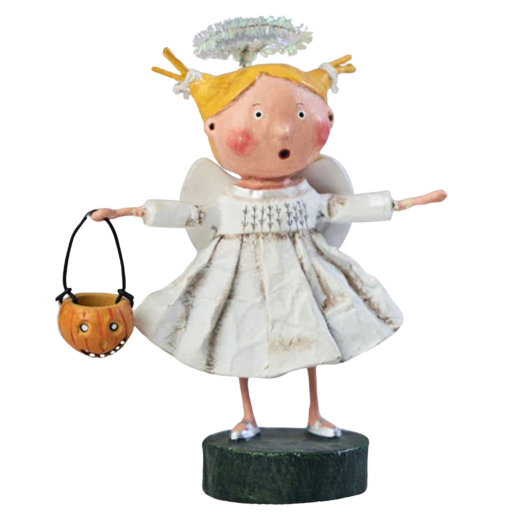 Angel Girl Halloween Figurine by Lori Mitchell, Halloween Figurine