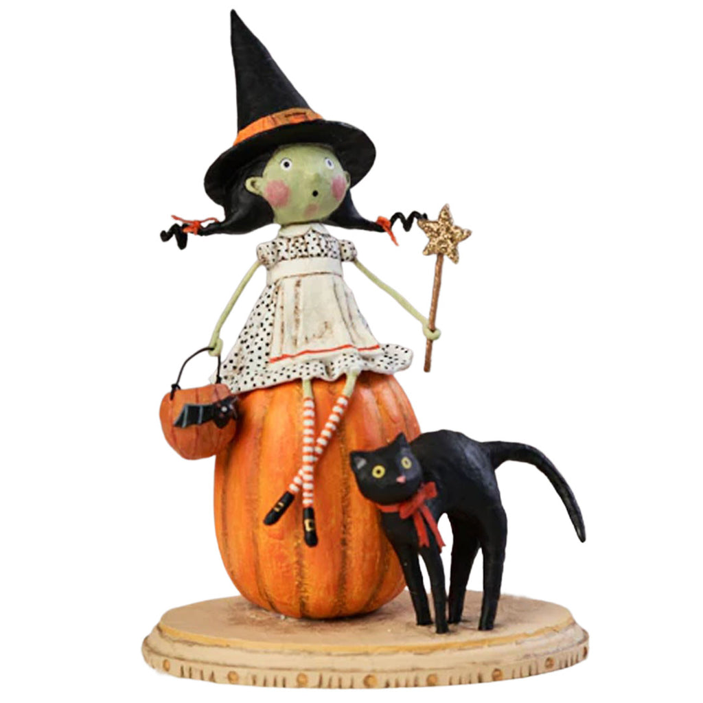 Bewitched Halloween Figurine by Lori Mitchell, Halloween Figurine