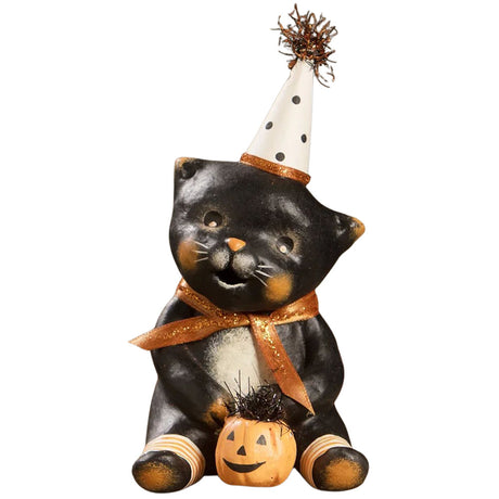 Boots Halloween Party Kitty Halloween Figurine by Michelle Allen front 
