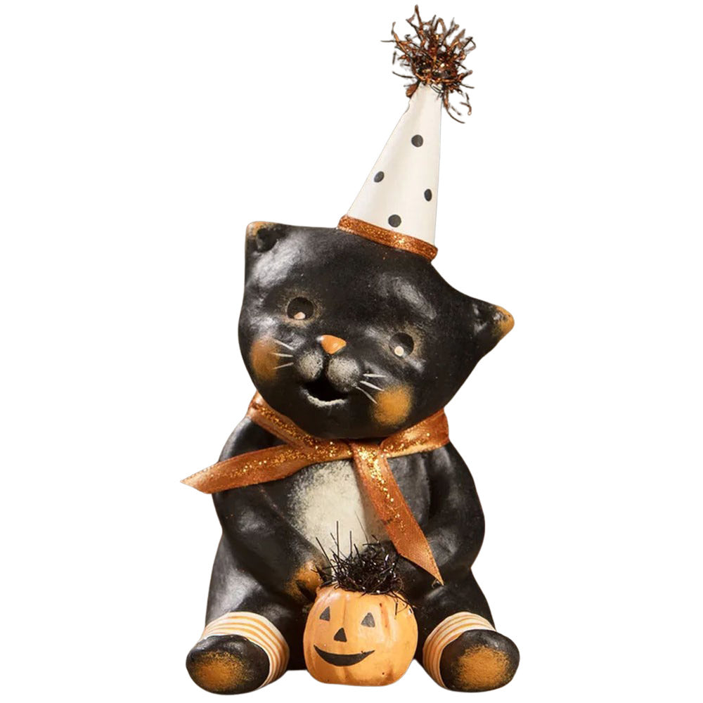 Boots Halloween Party Kitty Halloween Figurine by Michelle Allen front 