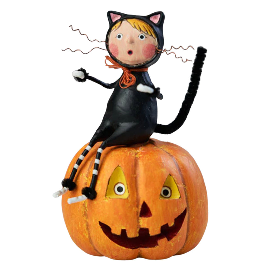 Cat & Jack Halloween Figurine by Lori Mitchell, Halloween Collectibles