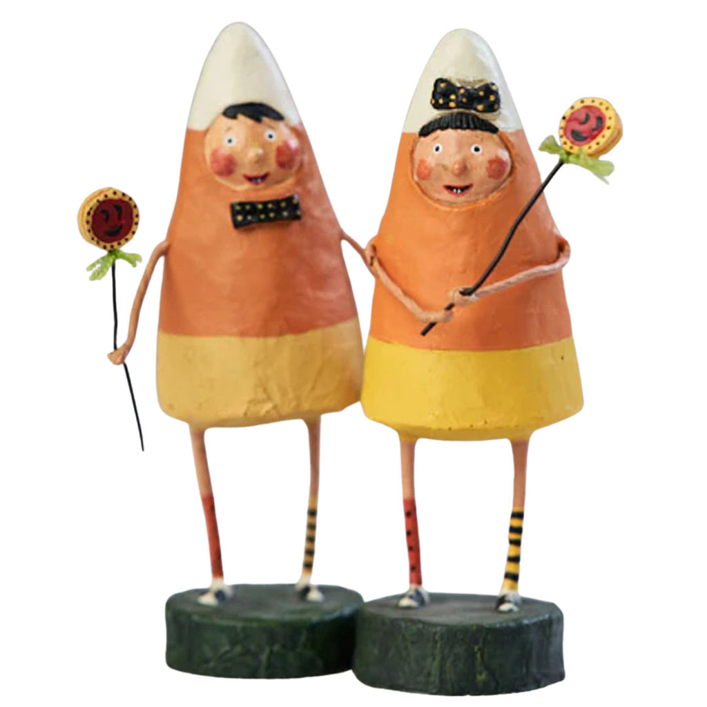 Corny & Candie Halloween Figurine set of 2 by Lori Mitchell