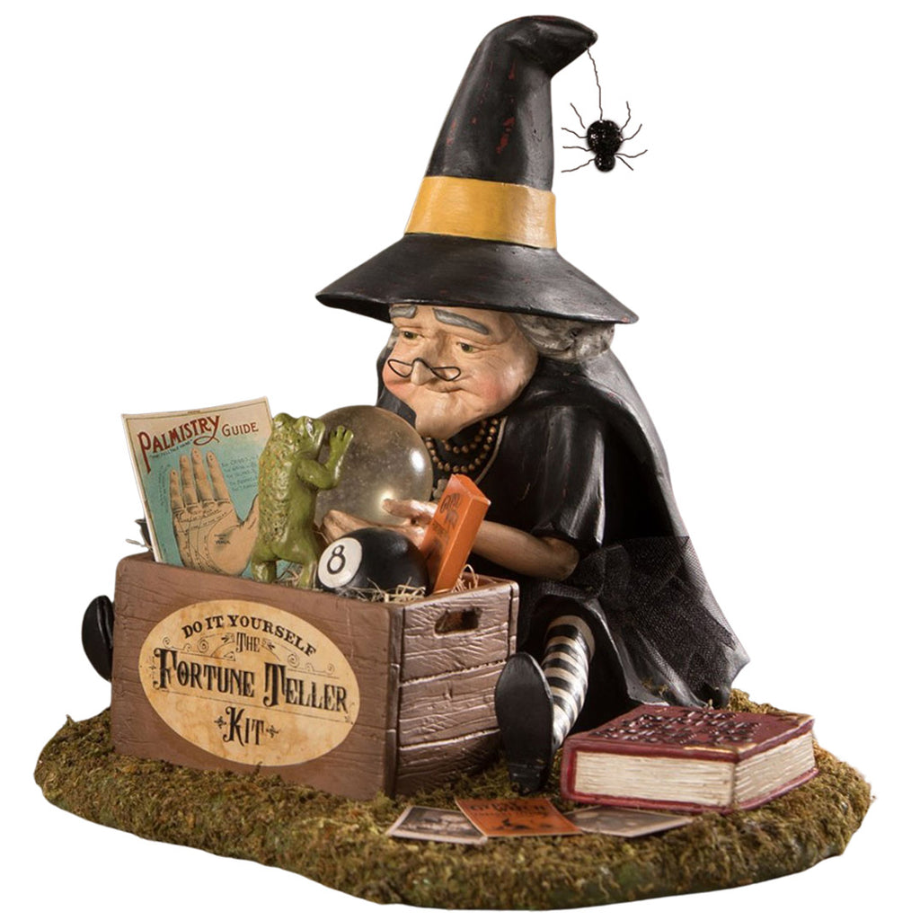 DIY Fortune Tellers Kit Witch Halloween Figurine by Bethany Lowe front