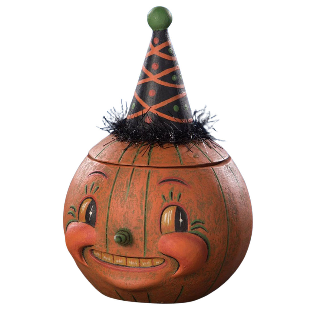 Jackie Orange-o-ween Folk Art Figurine by Johanna Parker