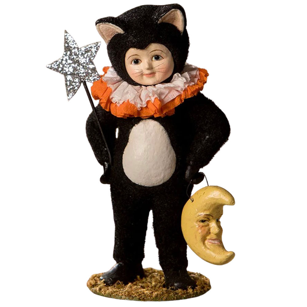 Dressed Up Cali Cat by Bethany Lowe Halloween Figurine front