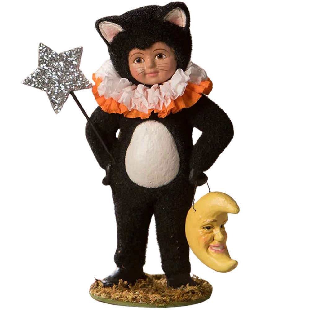 Dressed Up Madeline Cat by Bethany Lowe Halloween Figurine front