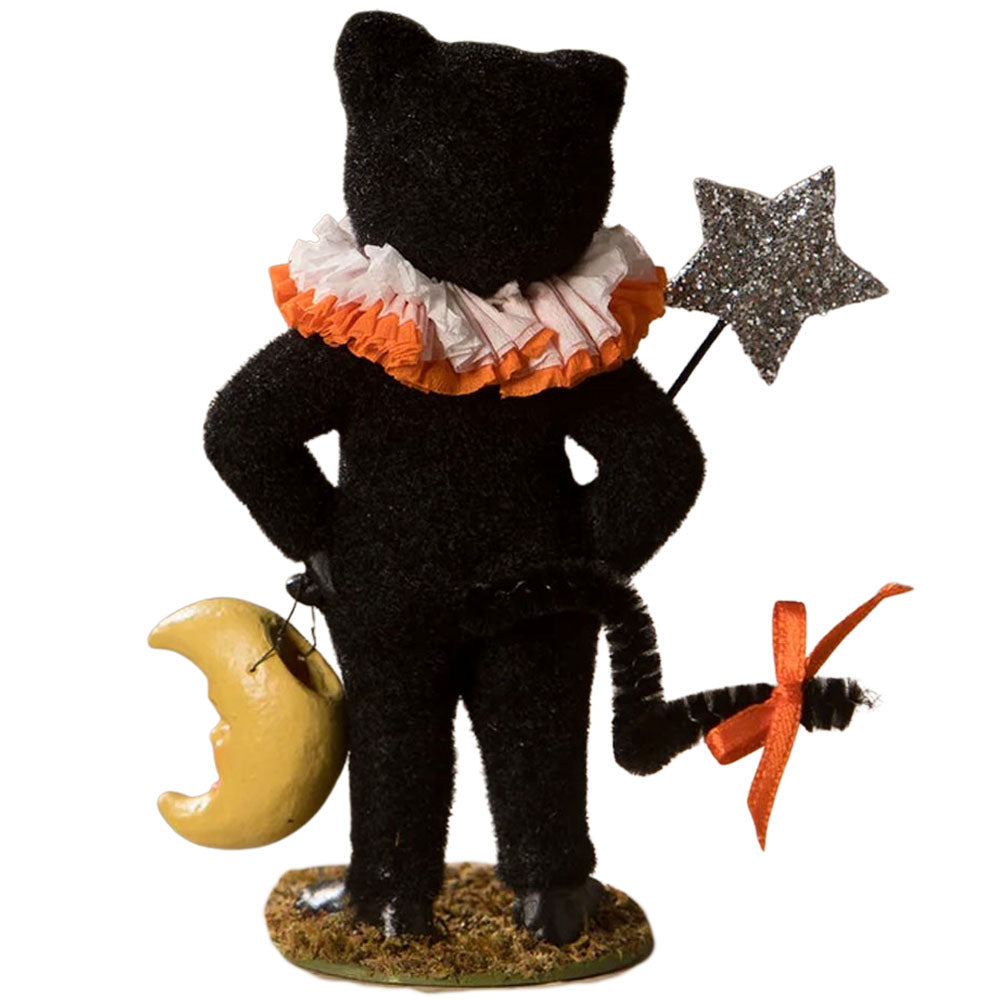 Dressed Up Madeline Cat by Bethany Lowe Halloween Figurine back