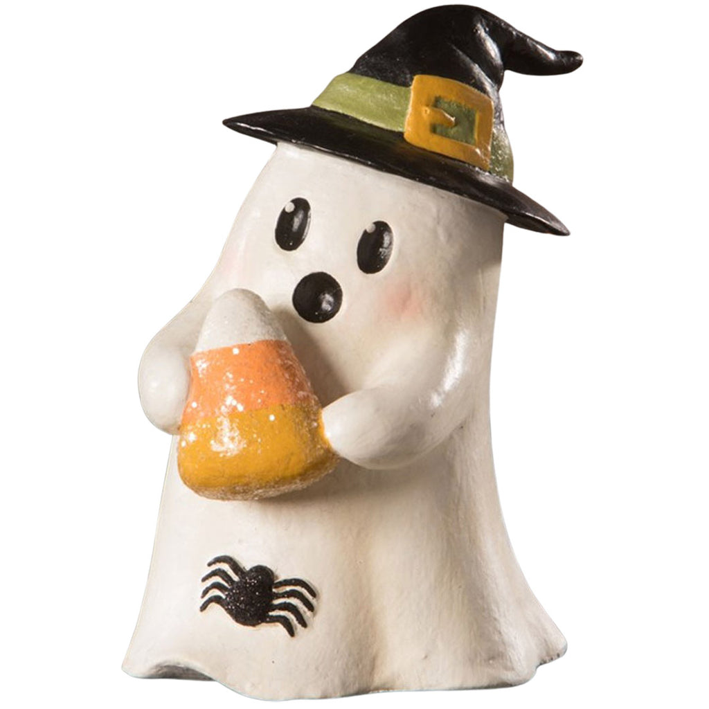 Ghost Gavin with Candy Corn Halloween Figurine by Bethany Lowe
