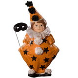 Halloween Masquerade Clown Girl Large Paper Mache by Bethany Lowe front