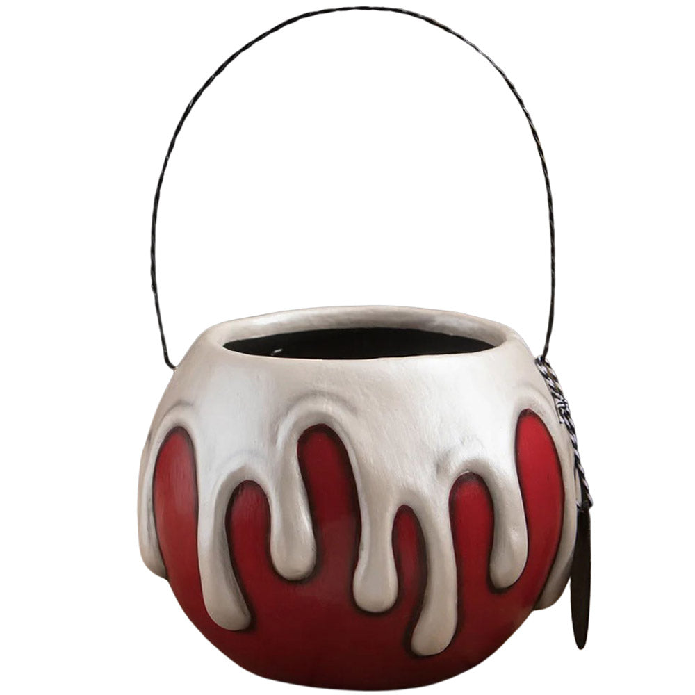 Large Red Apple White Poison Bucket