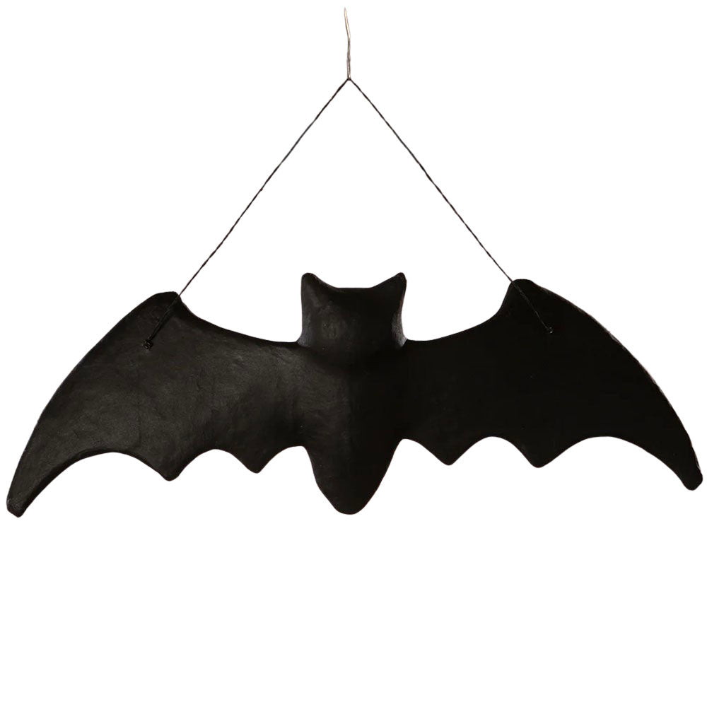 Large Skeleton Bat Paper Mache Halloween Ornament by Bethany Lowe back