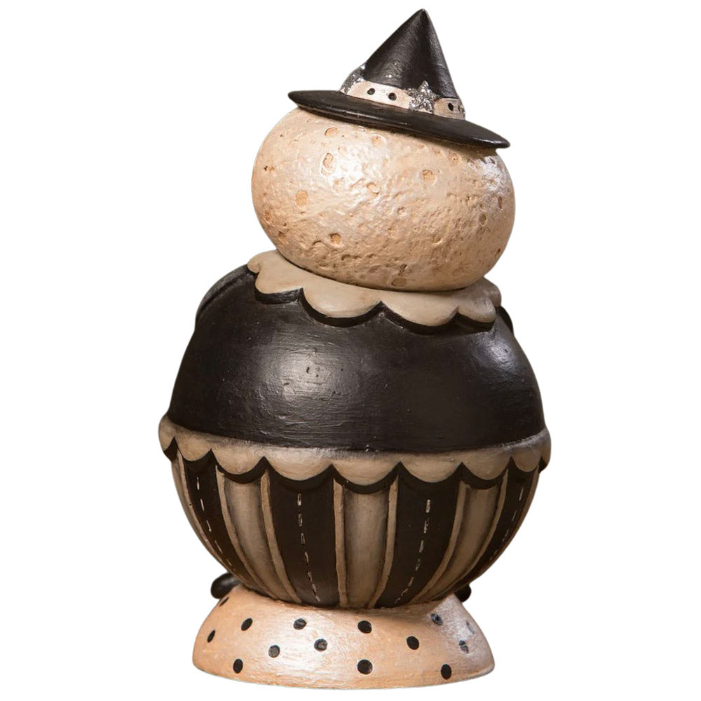 Leo IlluMoono Spooks Jar Folk Art Figurine by Johanna Parker back