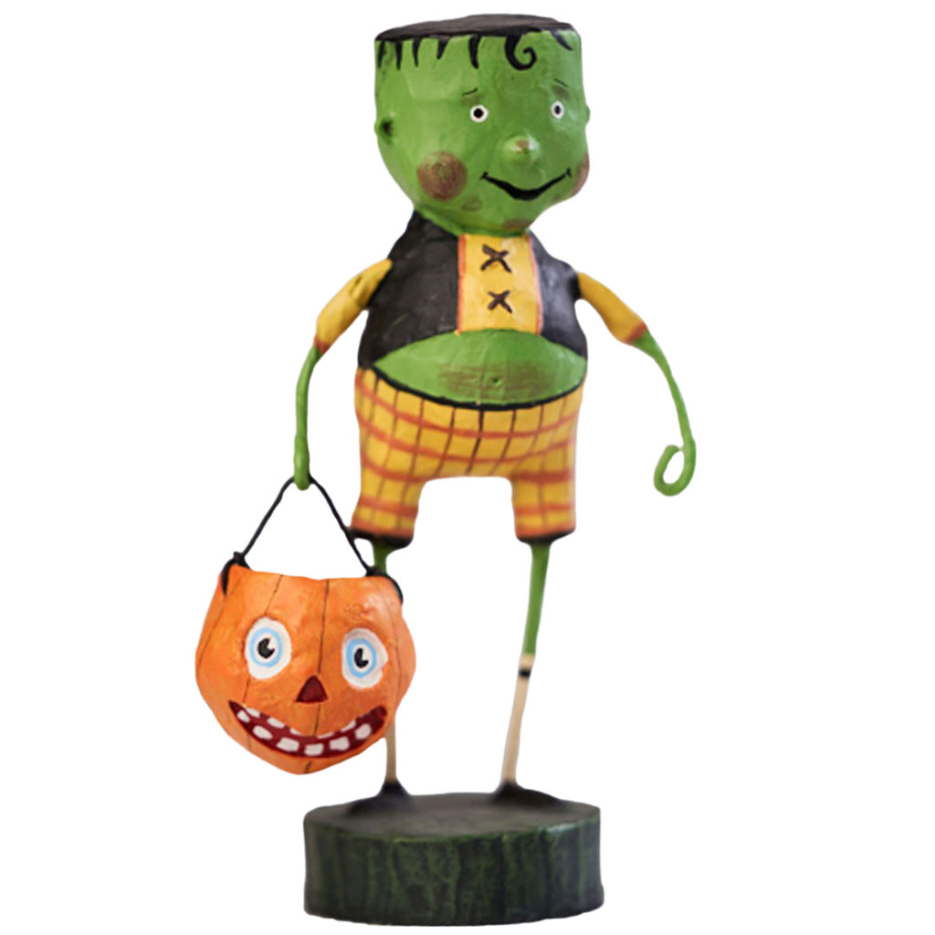 Little Frankie Stein Halloween Figurine by Lori Mitchell