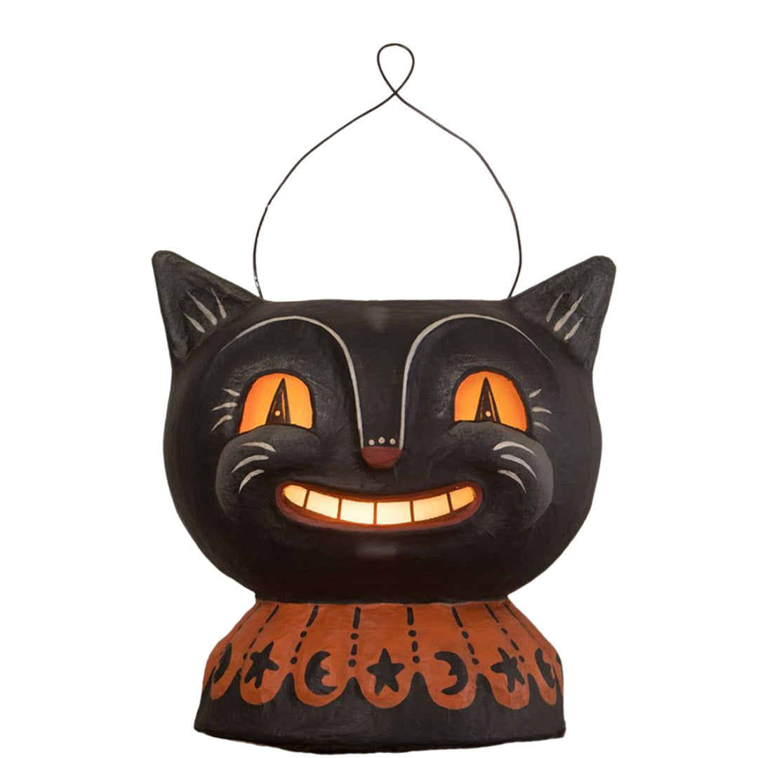 Magic Catty Jack Lantern Paper Mache