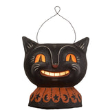 Magic Catty Jack Lantern Paper Mache by Johanna Parker front