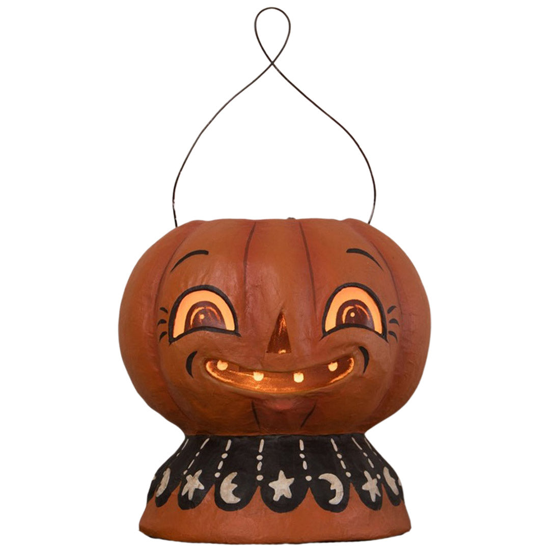 Magic Pumpkinny Lantern Paper Mache 8"