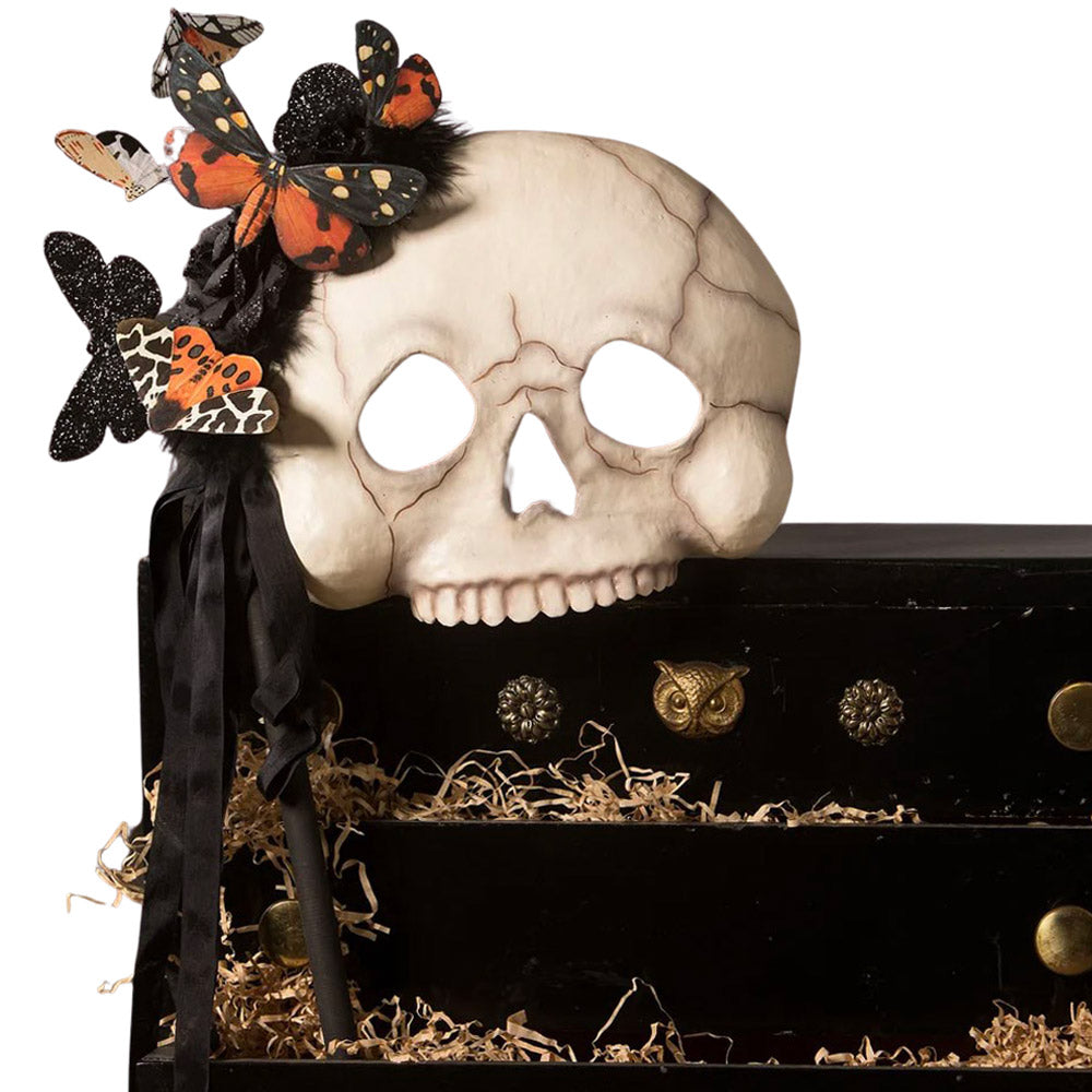 Moth Masquerade Mask Halloween Table Decoration by Bethany Lowe Designs front