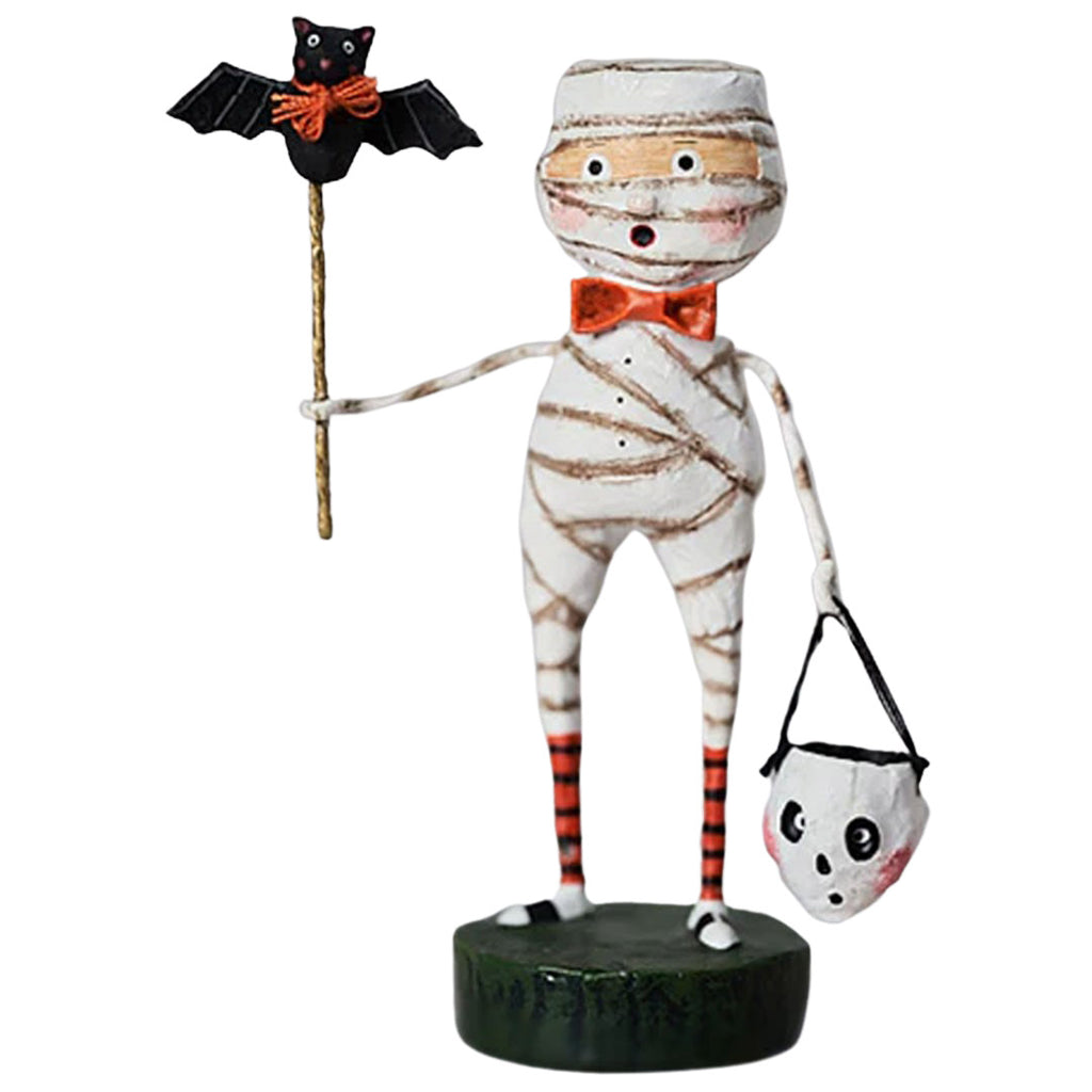 Mummy Boy Halloween Figurine and Collectible by Lori Mitchell