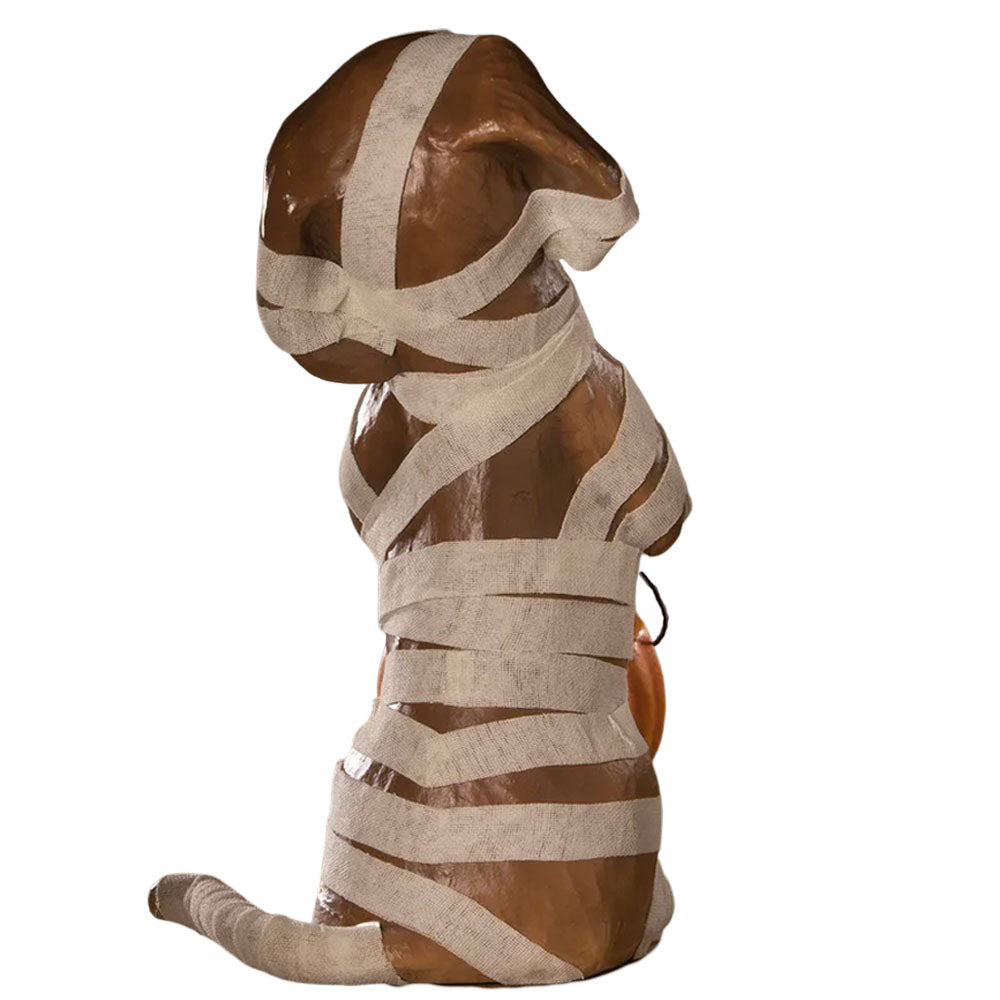 Mummy Puppy Paper Mache by Bethany Lowe back