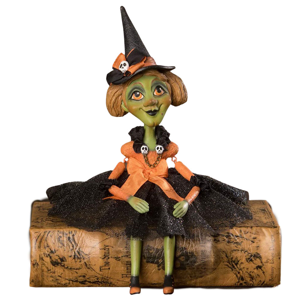 Penelope Witch Doll Halloween Figurine by LeeAnn Kress front